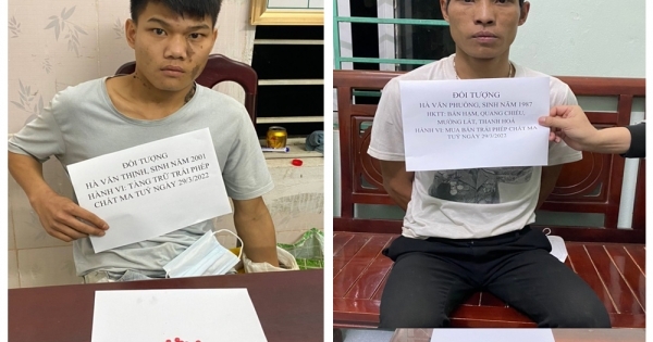 Thanh Hoá: Bắt giữ 2 đối tượng ma tuý "cộm cán" ở các xã vùng biên