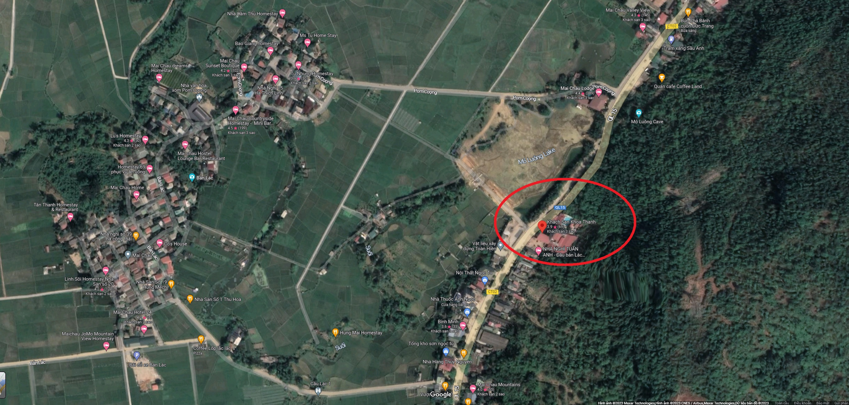 Khu vực xảy ra tranh chấp.