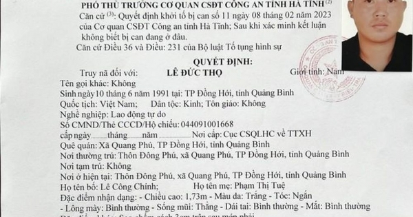 Hà Tĩnh: Truy nã đặc biệt đối tượng liên quan đường dây cá độ 6.000 tỉ đồng