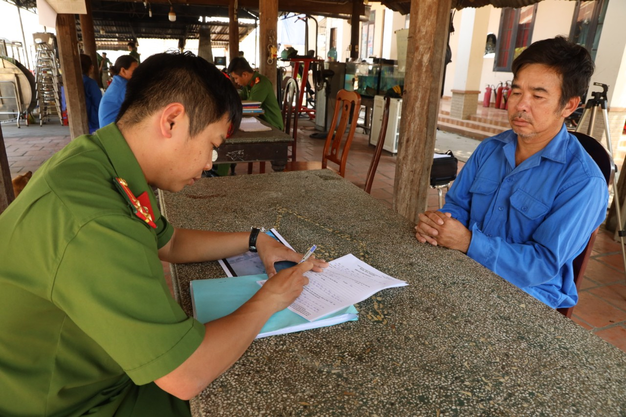 Nghi can Võ Minh Tâm khi bị bắt.