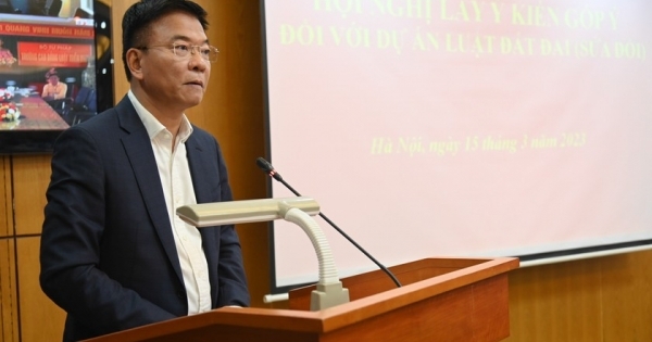 Bộ Tư pháp tổ chức Hội nghị lấy ý kiến góp ý dự án Luật Đất đai (sửa đổi)