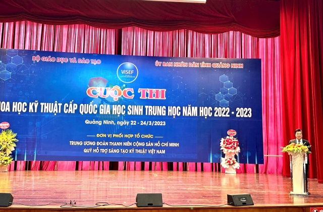 Gần 150 dự án tham dự Cuộc thi khoa học, kỹ thuật cấp quốc gia học sinh trung học