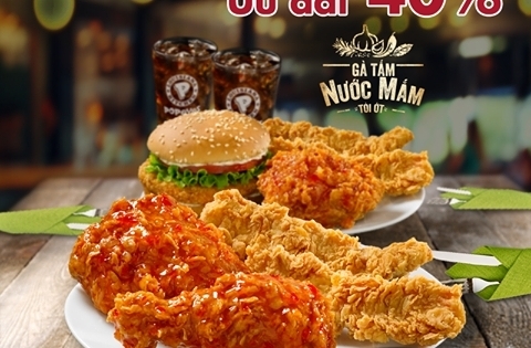 Combo 88 dành cho hai người tại Popeyes Vietnam chỉ 88k