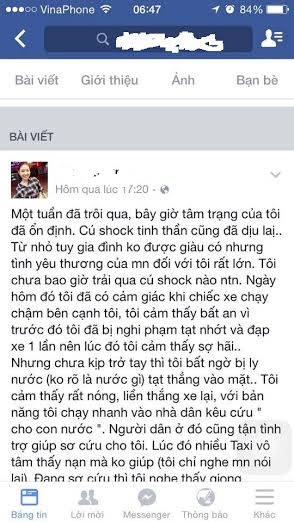 Chia sẻ bản lĩnh của c&ocirc; g&aacute;i bị nạn.