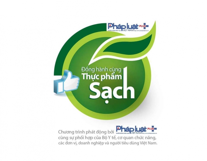 Logo ch&iacute;nh thức của Chương tr&igrave;nh Đồng h&agrave;nh c&ugrave;ng Thực phẩm sạch.  (Design Thương Huyền - Tuấn Hậu)