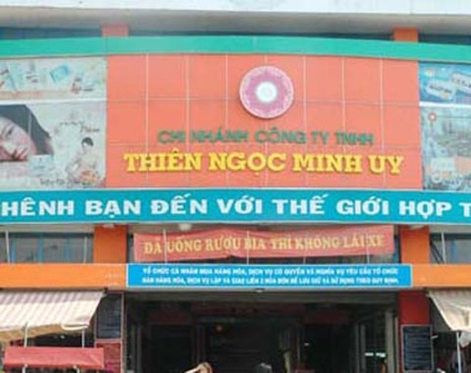 Một chi nh&aacute;nh của c&ocirc;ng ty Thi&ecirc;n Ngọc Minh Uy.