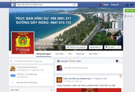 Cảnh sát hình sự lập Facebook tấn công tội phạm
