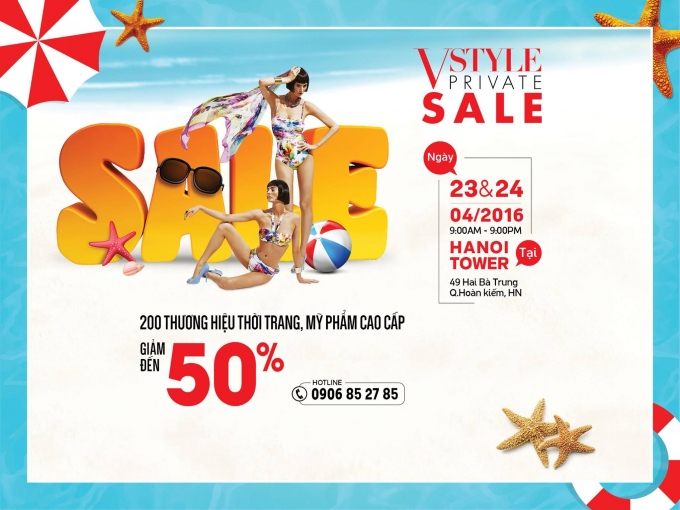 Chương tr&igrave;nh khuyến m&atilde;i tại&nbsp;Vstyle&rsquo;s Private Sale.