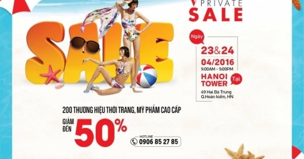 Khuyến mãi VStyle Private Sale – giảm giá 50-80% 200 thương hiệu thời trang, mỹ phẩm