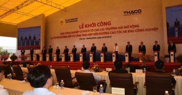 Thaco tiếp tục đầu tư mở rộng KCN cơ khí ô tô Chu Lai