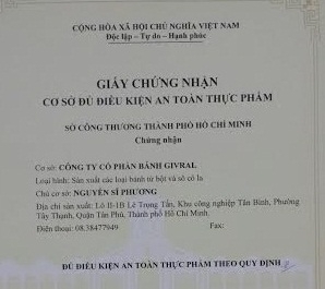 Vụ bánh Givral: Nhà sản xuất giải thích về sản phẩm