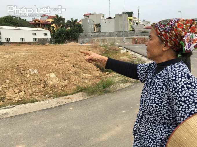 B&agrave; Ho&agrave; cho rằng UBND quận Bắc Từ Li&ecirc;m l&agrave;m kh&ocirc;ng đ&uacute;ng khi thu hồi 614m2 đất gia đ&igrave;nh b&agrave; canh t&aacute;c từ trước 1/7/2004 nhưng kh&ocirc;ng được bồi thường.