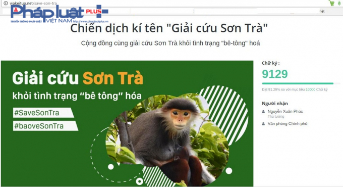 Đ&atilde; c&oacute; hơn 9.000 chữ k&yacute; trong chiến dịch