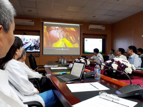 H&igrave;nh ảnh tại cuộc họp b&aacute;o chiều 3.4 (Ảnh: Th&ugrave;y Linh).