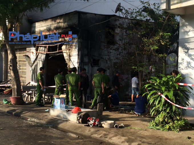 Hiện trường vụ ch&aacute;y khiến 3 người tử vong.