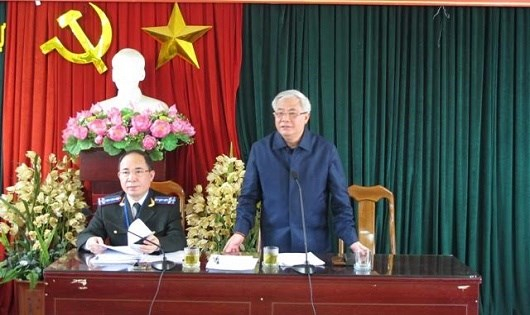 Tổng cục Thi h&agrave;nh &aacute;n D&acirc;n sự Ho&agrave;ng Sỹ Th&agrave;nh ph&aacute;t biểu tại Hội nghị.