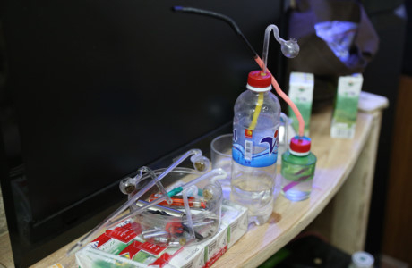 Dụng cụ sử dụng ma túy. (Ảnh CAND)