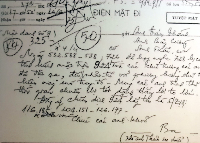 Bức điện số 37B ng&agrave;y 14/4/1975 của B&iacute; thư thứ Nhất L&ecirc; Duẩn b&aacute;o tin Bộ Ch&iacute;nh trị đồng &yacute; lấy t&ecirc;n chiến dịch giải ph&oacute;ng S&agrave;i G&ograve;n l&agrave; chiến dịch Hồ Ch&iacute; Minh.