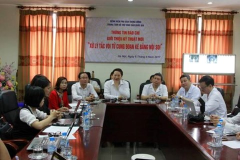 Bệnh viện Phụ sản Trung ương c&ocirc;ng bố thực hiện th&agrave;nh c&ocirc;ng kỹ thuật mới&nbsp;chữa v&ocirc; sinh. Ảnh: An Ninh Thủ Đ&ocirc;