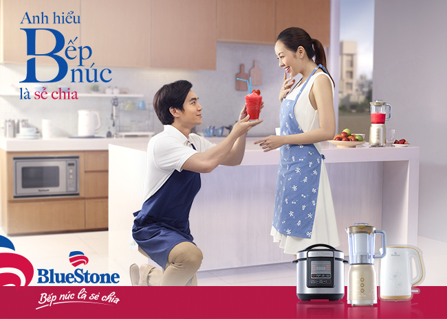 H&atilde;y c&ugrave;ng chiến dịch&nbsp;BẾP N&Uacute;C L&Agrave; SẺ CHIA&nbsp;h&acirc;m n&oacute;ng lại y&ecirc;u thương vợ chồng từ gian bếp gia đ&igrave;nh. BlueStone tin rằng cuộc sống sẽ tốt đẹp hơn nếu việc nội trợ bếp n&uacute;c được sẻ chia bởi cả hai vợ chồng hơn l&agrave; bị ấn định theo giới t&iacute;nh.