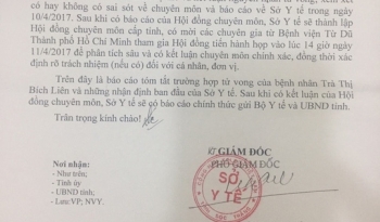 Báo cáo Bộ Y tế vụ sản phụ vừa sinh đã tử vong