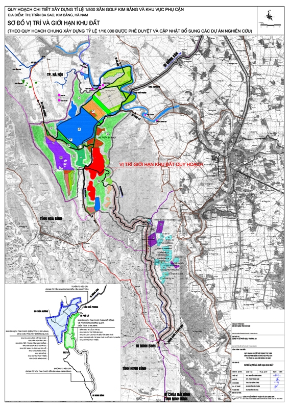 Vị tr&iacute; khu đất để x&acirc;y dựng s&acirc;n golf Kim Bảng H&agrave; Nam. Ảnh: D&acirc;n Tr&iacute;.