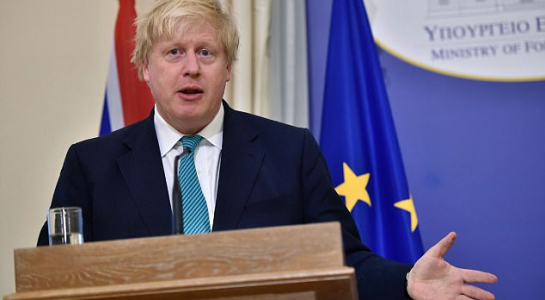 Ngoại trưởng Anh Boris Johnson.