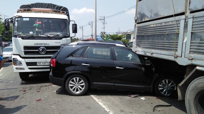 Hi&ecirc;n trường vụ tai nạn.