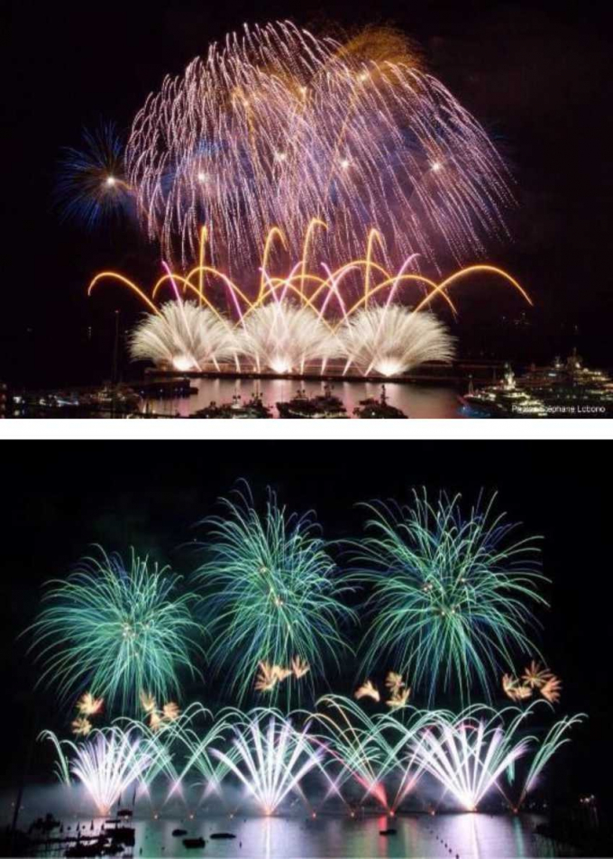 H&igrave;nh ảnh ph&aacute;o hoa rực rỡ, nhiều sắc m&agrave;u của đội ph&aacute;o hoa Anh.