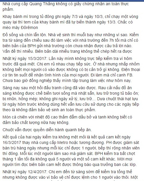 D&ograve;ng trạng th&aacute;i chia sẻ tr&ecirc;n facebook chiều ng&agrave;y 16/4. Ảnh: chụp m&agrave;n h&igrave;nh