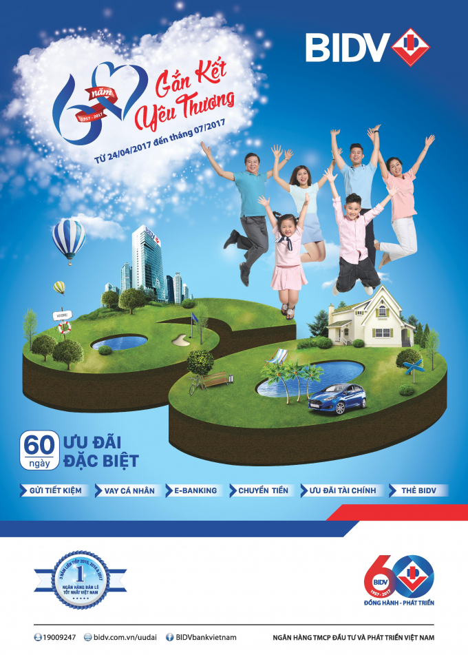 BIDV d&agrave;nh h&agrave;ng ng&agrave;n qu&agrave; tặng nh&acirc;n dịp kỷ niệm 60 năm