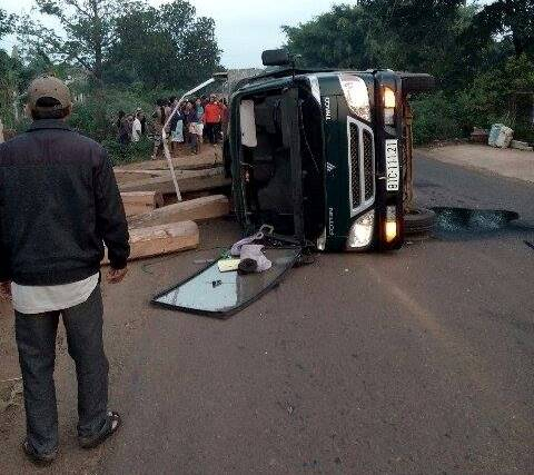 Hiện trường vụ tai nạn.