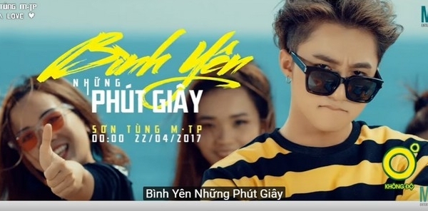 Sơn Tùng M-TP tiếp tục khuynh đảo Vpop với  MV “Bình yên những phút giây”