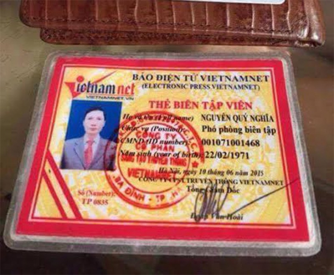 Giả danh b&aacute;o VietNamNet bị ph&aacute;t hiện.