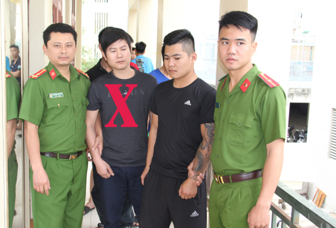 Đối tượng Nguyễn Khắc Ngọc (đ&aacute;nh dấu X) bị bắt giữ v&igrave; h&agrave;nh vi tổ chức đ&aacute;nh bạc. (Ảnh: CA Thanh H&oacute;a)