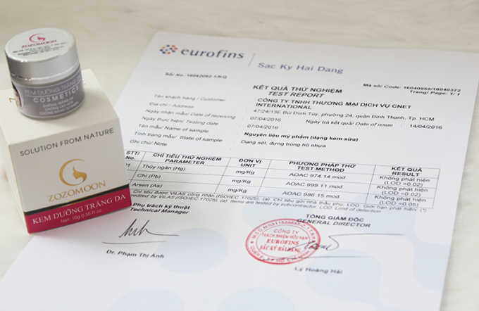 Mỹ phẩm Zozomoon lu&ocirc;n được kiểm nghiệm an to&agrave;n th&agrave;nh phần, trước khi lưu h&agrave;nh ngo&agrave;i thị trường