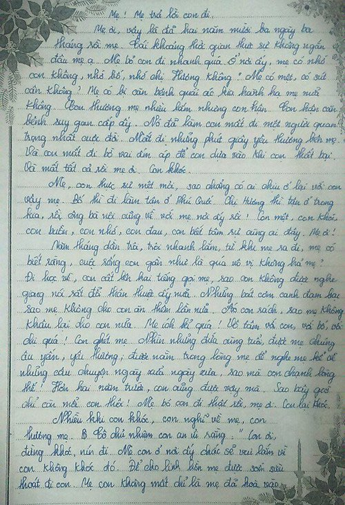 Phần mở đầu l&aacute; thư của Anh Thư.