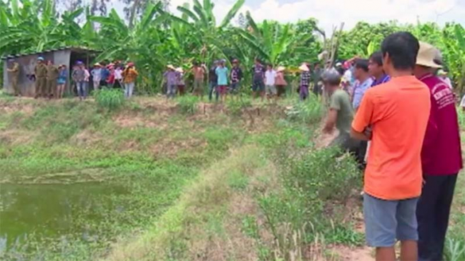 Hiện trường nơi ph&aacute;t hiện thi thể b&eacute; N. (Ảnh: b&aacute;o Vietnamnet)