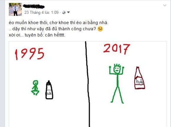 H&agrave;i hước đăng ảnh &ldquo;dậy th&igrave; th&agrave;nh c&ocirc;ng&rdquo; tr&ecirc;n Facebook