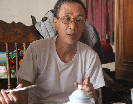 &Ocirc;ng H&agrave;n Đức Long trong ng&agrave;y trở về đo&agrave;n tụ.