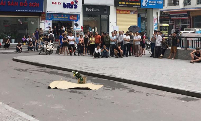 Hiện trường nơi xảy ra sự việc.