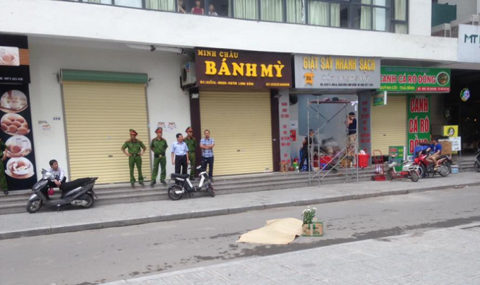 Hiện trường nơi xảy ra sự việc.