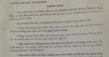 Trường tiểu học An Khánh B: “Ép” học sinh mua sách tại trường?