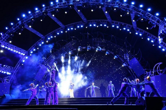 Tiết mục nghệ thuật của những người thợ mỏ.