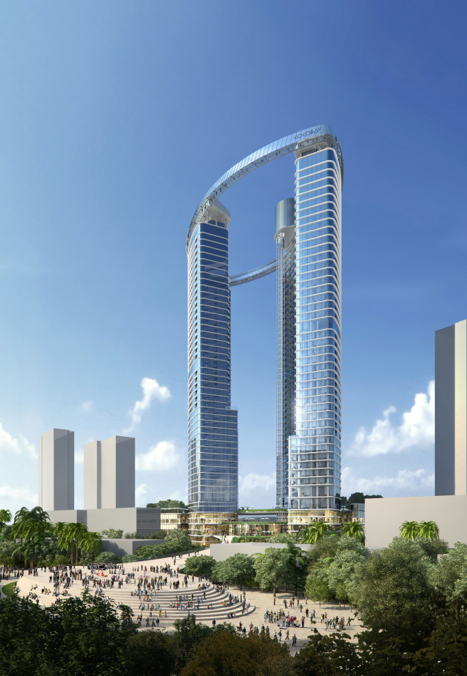Vẻ đẹp kh&oacute; cưỡng của Cocobay Towers tại trung t&acirc;m tổ hợp Cocobay.