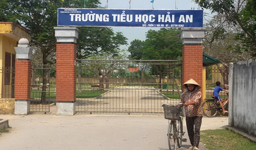 Trường Tiểu học Hải An - nơi xảy ra vụ việc. Ảnh:&nbsp;L&ecirc; Ho&agrave;ng.
