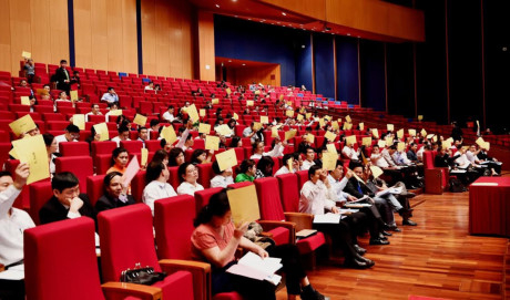 C&aacute;c cổ đ&ocirc;ng nhất tr&iacute; th&ocirc;ng qua mục ti&ecirc;u, kế hoạch ph&aacute;t triển Vietcombank năm 2017.