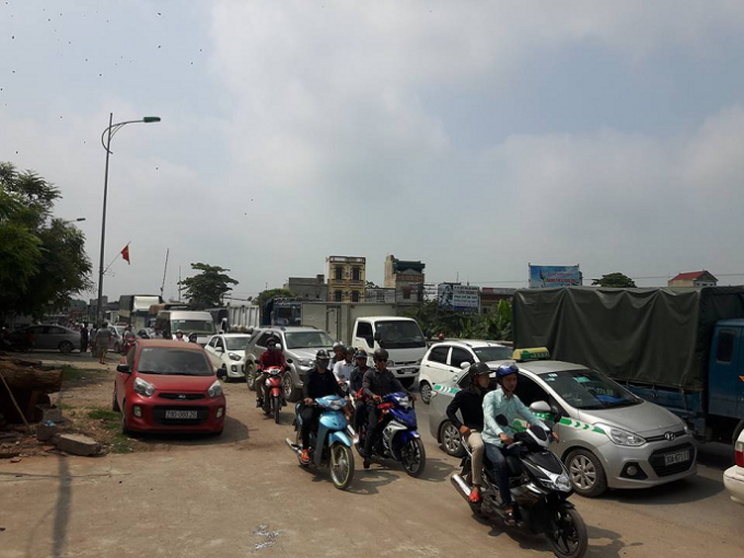 Vụ tai nạn g&acirc;y &aacute;ch tắc cục bộ.