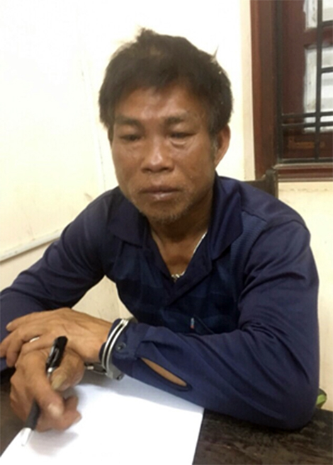 Đối tượng&nbsp;Nguyễn Trung Chao tại cơ quan c&ocirc;ng an.