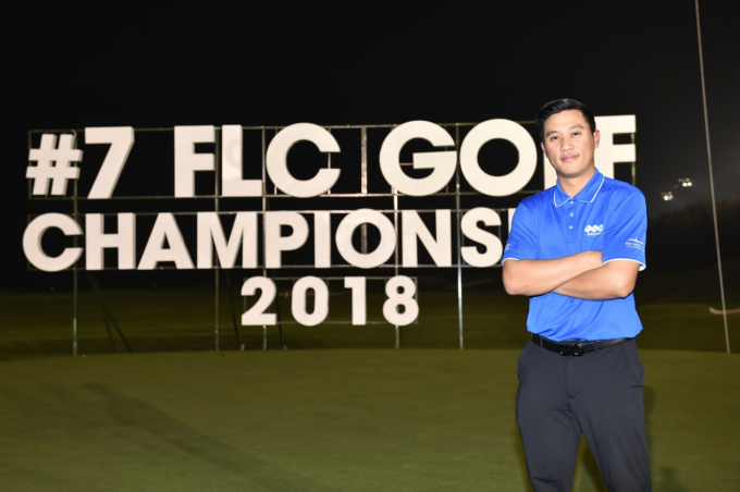 Golfer Chanpasit Ounaphom, người từng đạt Best Gross tại FLC Golf Championship, b&agrave;y tỏ dự định tham dự FLC AMD Golf Tournament 2018 để &ldquo;săn HIO